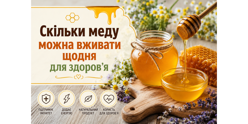 Скільки меду можна вживати щодня для здоров’я